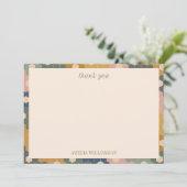 ボー自然ヴィンテージブライダルシャワーパーソナライズされた サンキューカード (スタンド正面)