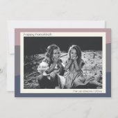 ボー自然ーモダン抽象芸術ストライプハヌカー写真 シーズンカード (正面)