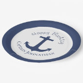 ボー航海のトいかりカスタムキャプテン名 ペーパープレート (アングル)