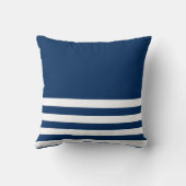 ボー航海のトいかりネイビーブルーストライプの クッション (裏面)