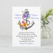 ボー航海のトいかりフローラブルー結婚ズ 招待状 (スタンド正面)