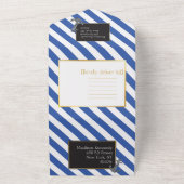 ボー航海のトいかり素晴らしい結婚セーリング オールインワン招待状 (外側)