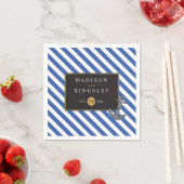 ボー航海のトいかり素晴らしい結婚セーリング スタンダードカクテルナプキン (インサイチュ)