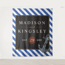 ボー航海のトいかり素晴らしい結婚セーリング タペストリー