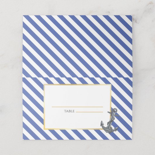 ボー航海のトいかり素晴らしい結婚セーリング プレイスカード (外部開封)