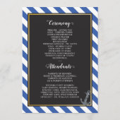 ボー航海のトいかり素晴らしい結婚セーリング プログラム (裏面)