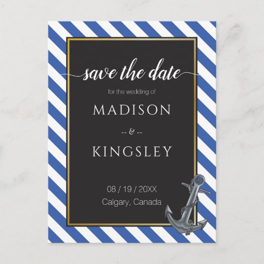 ボー航海のトいかり素晴らしい結婚セーリング ポストカード (正面)