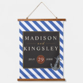 ボー航海のトいかり素晴らしい結婚セーリング 吊り下げ型タペストリー (正面)