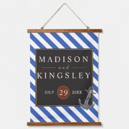 ボー航海のトいかり素晴らしい結婚セーリング 吊り下げ型タペストリー