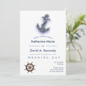ボー航海のトいかり素晴らしい結婚セーリング 招待状 (スタンド正面)