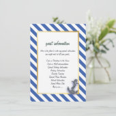 ボー航海のトいかり素晴らしい結婚セーリング 招待状 (スタンド正面)