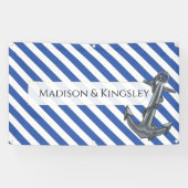 ボー航海のトいかり素晴らしい結婚セーリング 横断幕 (横)