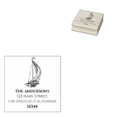 ボー航海のトカスタムファミリー名差出人住所 ラバースタンプ (押印)