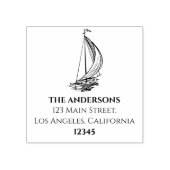 ボー航海のトカスタムファミリー名差出人住所 ラバースタンプ (インプリント)