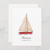 ボー航海のト結婚サンキューカード サンキューカード (正面/裏面)