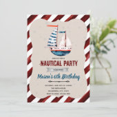 ボー航海のト誕生日招待状 招待状 (スタンド正面)