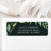 ボー葉パーソナライズされた差出人住所ラベル ラベル (インサイチュ)