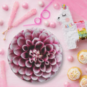 ボー赤と白ルダリアフローラ ペーパープレート (パーティー)