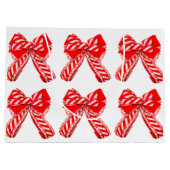 ボー赤と白抱き枕 ラージペーパーバッグ (裏面)