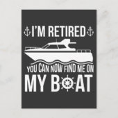 ボー退職したト好きのおもしろいキャプテン引退 ポストカード (正面)