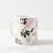 ボー離れーと羽のマグ コーヒーマグカップ (正面左)