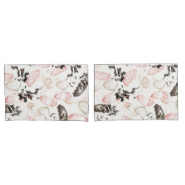 ボー離れーと羽フルプリント標準シャム 枕カバー