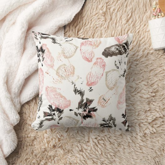 ボー離れーと羽毛付き枕 クッション (ブランケット)