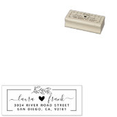 ボー離れー名結婚の差出人住所 ラバースタンプ (押印)