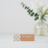 ボー雪だるまジュエリー名刺 スキニー名刺 (スタンド正面)