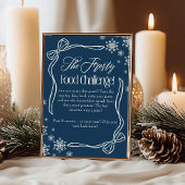 ボー霜の降りたブルーベビーフードチャレンジゲームサイン 招待状