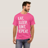 ボー食べル及びライフルおもしろいのウースリープ狩り狩り Tシャツ (正面フル)