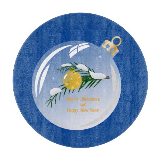 ボー飾ルでクリスマスの枝 カッティングボード (正面)