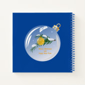 ボー飾ルでクリスマスの枝 ノートブック (裏面)