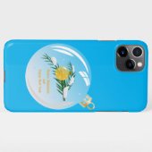 ボー飾ルでクリスマスの枝 iPhoneケース (裏面横)