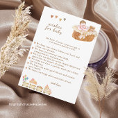 ボー魅力的ベビーウィッシュカード サンキューカード