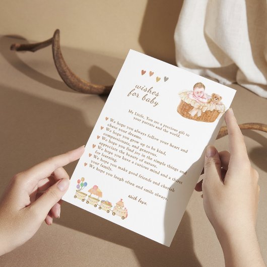 ボー魅力的ベビーウィッシュカード サンキューカード