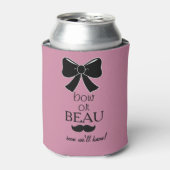 ボー・ジェンダーの弓が赤ちゃんシャワー缶を明らかにする 缶クーラー (缶正面)