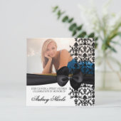 ボー ドアマスクアクセント招待状 [ブラック] 招待状 (スタンド正面)