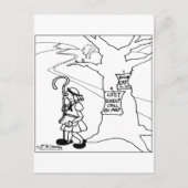 ボーPeep投稿失った羊標識 ポストカード (正面)