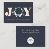 ボ企業のタニカルジョイクリスマスリース ノートカード (正面/裏面)