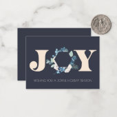 ボ企業のタニカルジョイクリスマスリース ノートカード (正面/裏面インサイチュ)