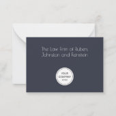 ボ企業のタニカルジョイクリスマスリース ノートカード (裏面)