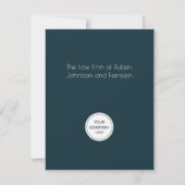 ボ企業のタニカルジョイクリスマスリース ノートカード (裏面)