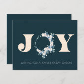 ボ企業のタニカルジョイクリスマスリース ノートカード (正面/裏面)