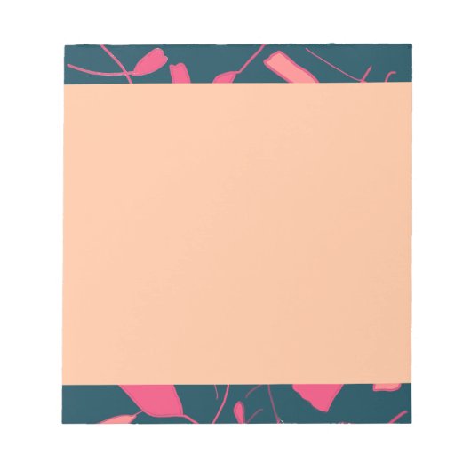 ボ感動的タニカルデザインメモ帳 ノートパッド (正面)