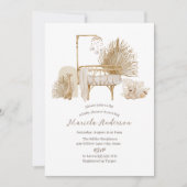 ボ男女兼用ホ子供部屋モバイル赤ちゃんシャワーInv 招待状 (正面)