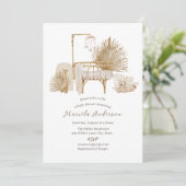 ボ男女兼用ホ子供部屋モバイル赤ちゃんシャワーInv 招待状 (スタンド正面)