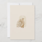 ボ男女兼用ホ子供部屋モバイル赤ちゃんシャワーInv 招待状 (裏面)