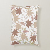 ボ素朴タニカルメープル離れパターンコージー秋 アクセントクッション (裏面(縦))