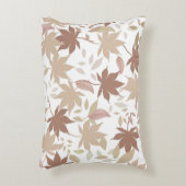 ボ素朴タニカルメープル離れパターンコージー秋 アクセントクッション (正面(垂直))